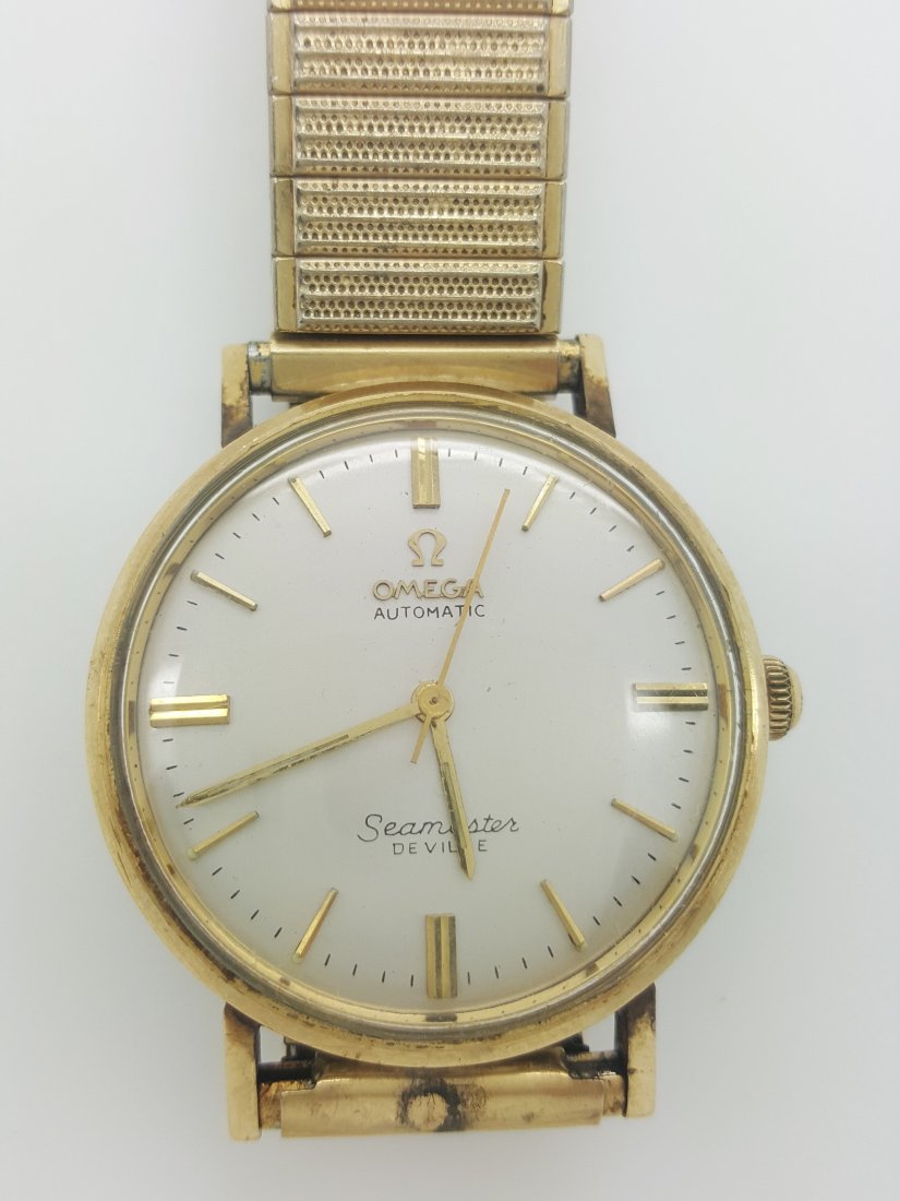 A vintage Omega Seamaster de ville automatic 14k gold (1 of 6)
