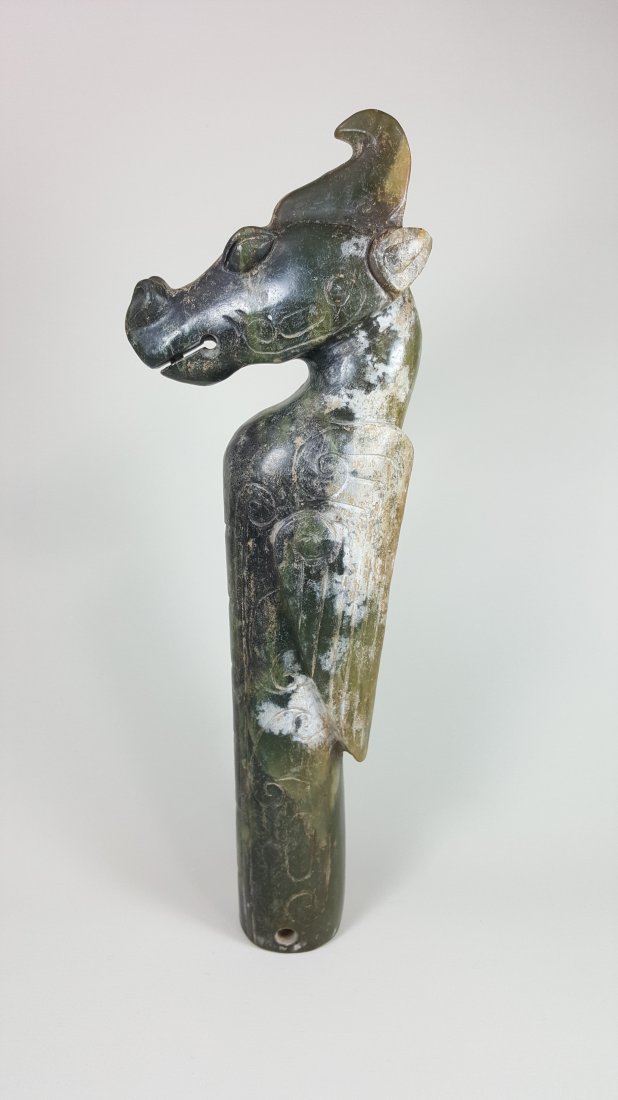 A Large Jade Horse Dragon Carving (1 of 9)