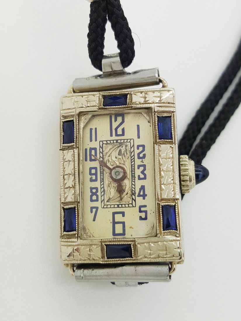 A ladies vintage art deco 14k white gold wrist watch by (1 of 7)
