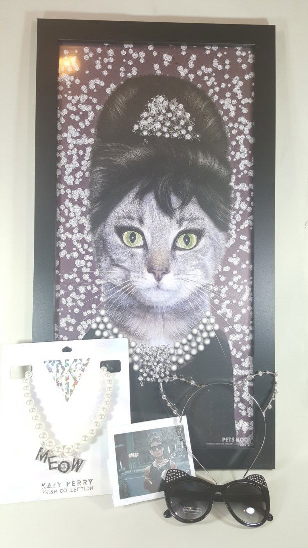 Breakfast at Tiffany's Print (Cat Rendition) (1 of 3)