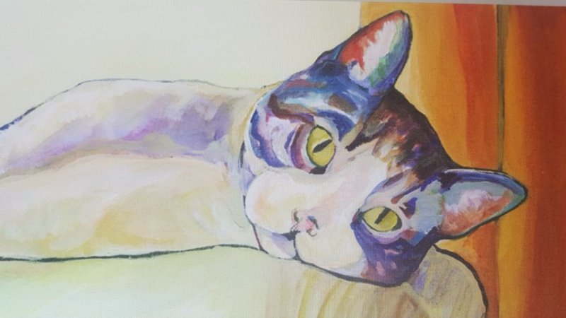 Sunbather by Pat Saunders-White Gallery Wrapped Canvas (1 of 2)