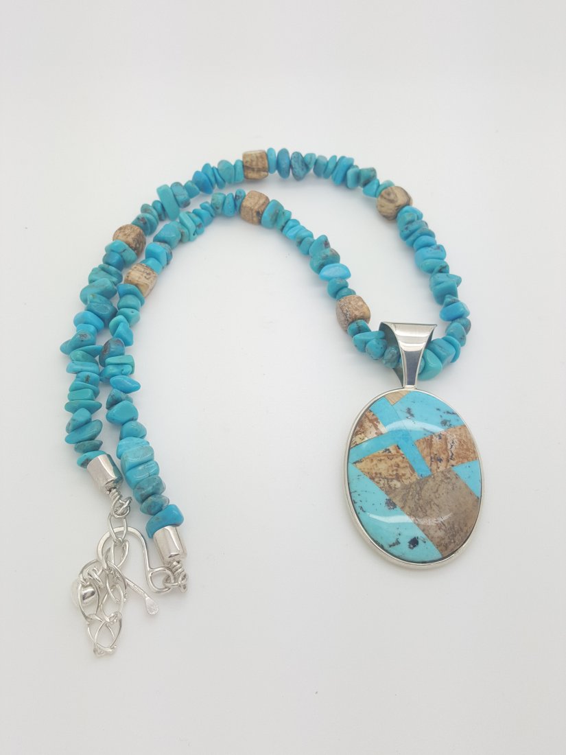 Jay King Desert Rose Designs Jewelry, inlaid turquoise: Located in the heart of New Mexico, Desert Rose Trading designs, manufactures and sells high quality sterling silver and certified semi-precious stone jewelry. For over 20 years we have been in the fo