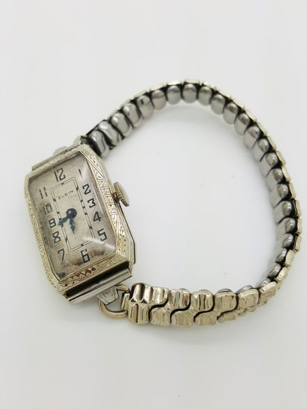 A Vintage Elgin 14k White Gold Ladies Wrist Watch Usa Nov 06 2016 Montecito Auction Company In Ca