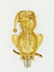A vintage 18k gold and diamond night owl brooch with - 2