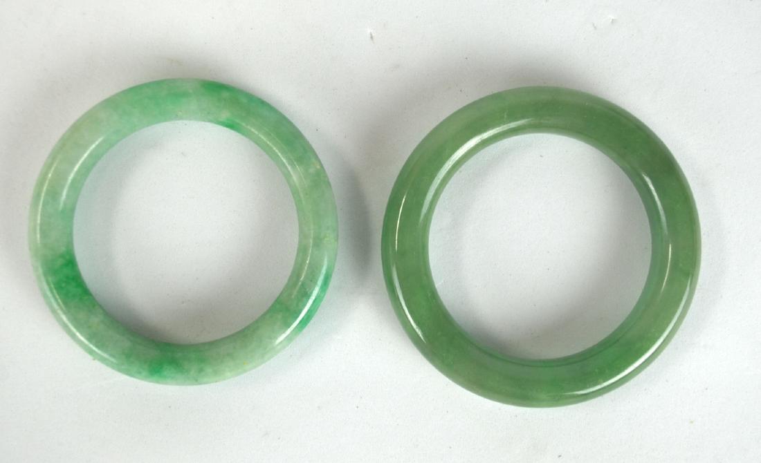 Two Chinese Jadeite Bangles (1 of 7)