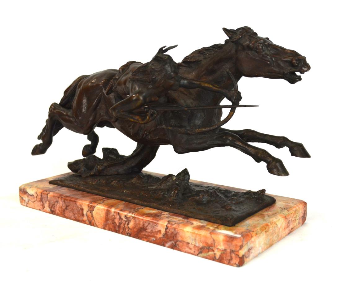 Bronze Horse & Man Sculpture (1 of 10)