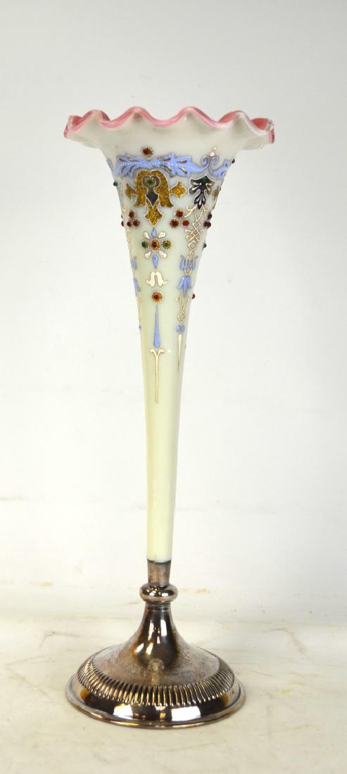 English Hallmark Jeweled Art Glass Vase (1 of 8)