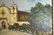 Oil Painting of White Church Buildings - 5