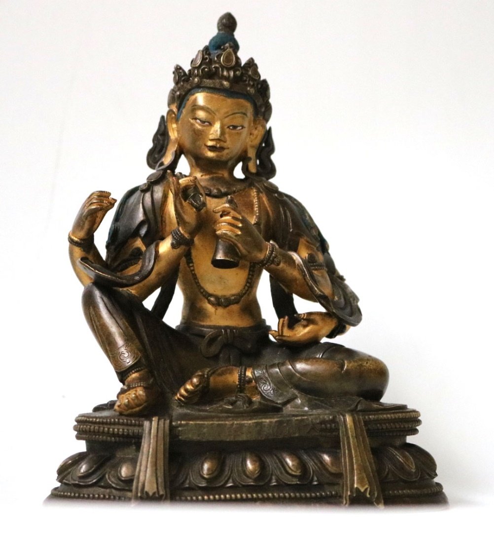 Qing dynasty. Chinese Gilt Bronze Buddha Figure (1 of 7)