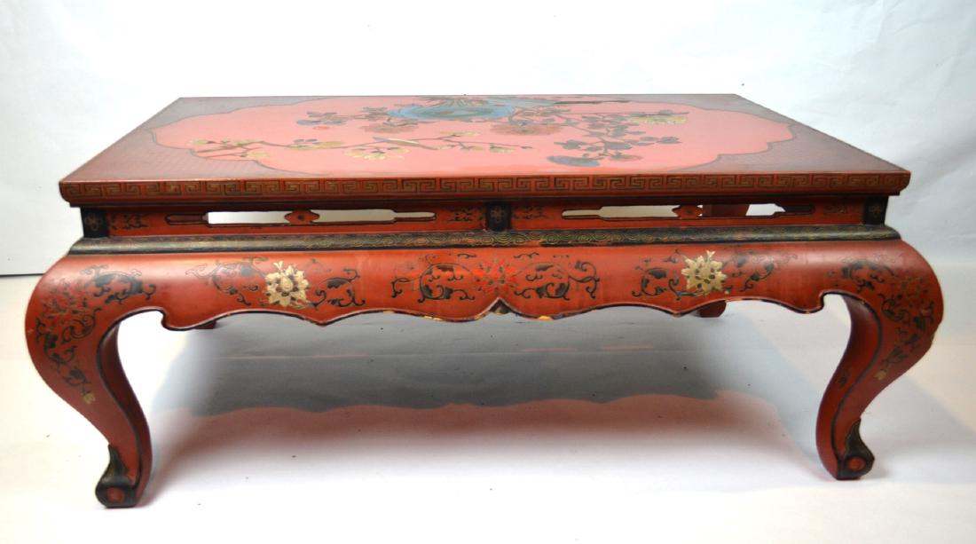 Chinese Red Lacquered Low Table (1 of 7)