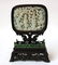 Chinese Wood Table Screen with Jade Plaque Insert