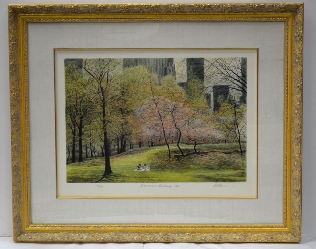 Harold Altman lithographレスティングカップル　リトグラフ Harold Altman lithographレスティングカップル リトグラフ