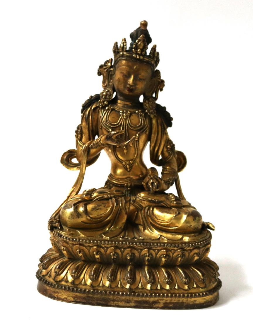 Chinese Gilt Bronze Buddha Figure (1 of 8)