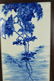 Chinese Blue & White Porcelain Plaque Table Screen - 2