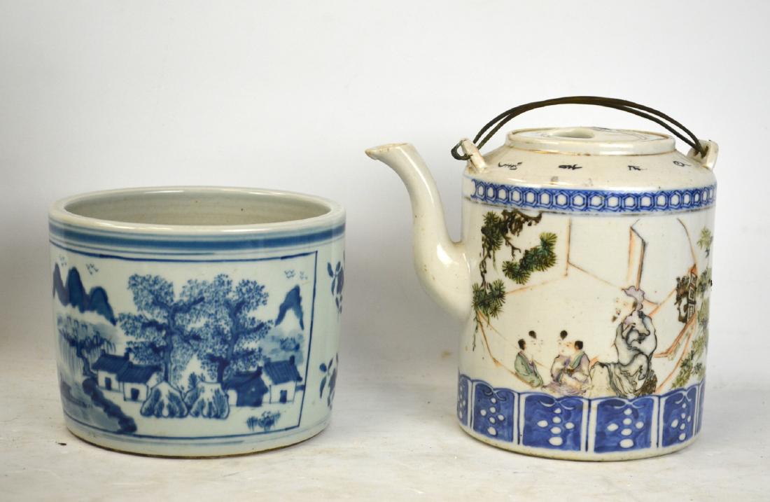 Two Chinese Blue and White Porcelain Pieces (1 of 10)