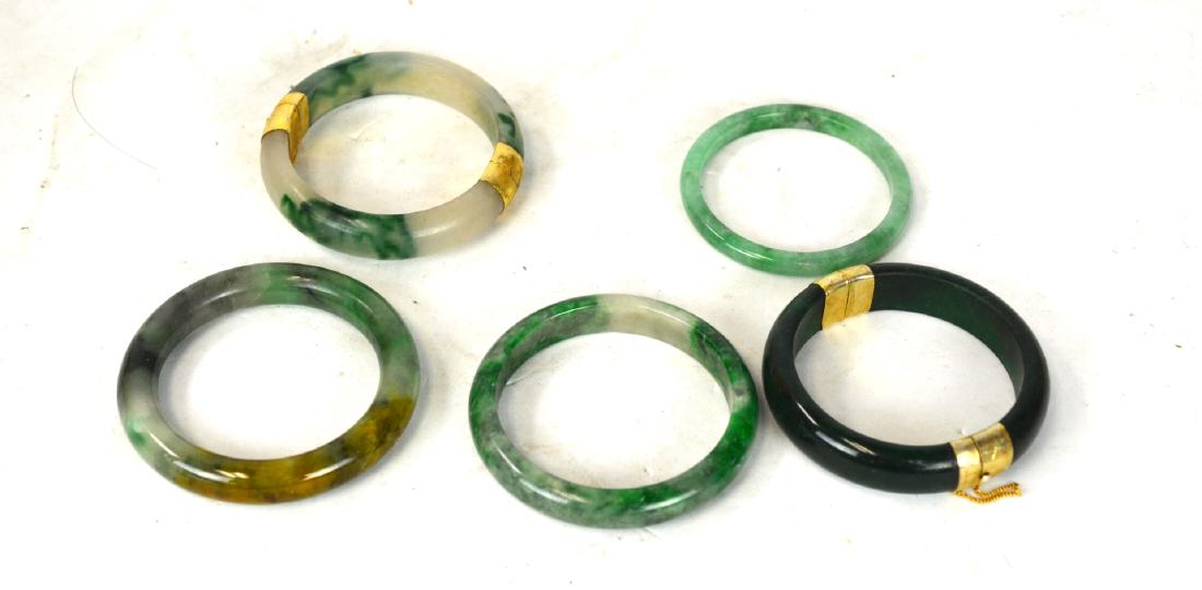 Five Chinese Jade Bangles (1 of 6)