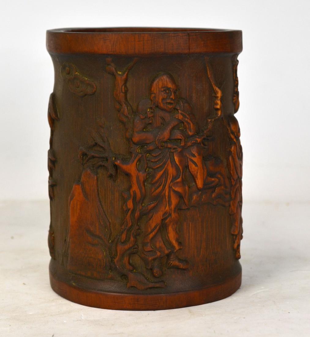 Chinese Bamboo Brush Pot (1 of 6)