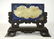 Chinese Carved Jade and Lapis Table Screen
