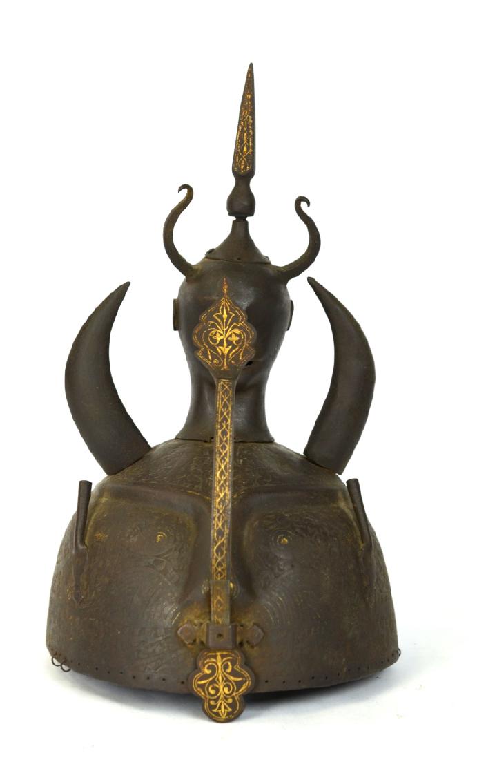 Early Persian Iron Helmet with Gold Inlaid (1 of 9)