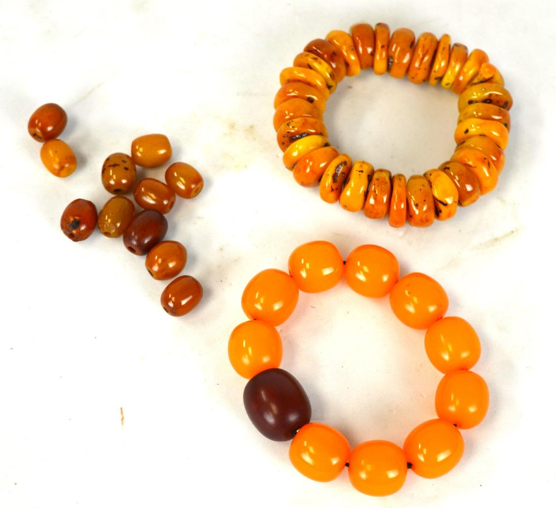 Two Beaded Bracelets and Beads (1 of 4)