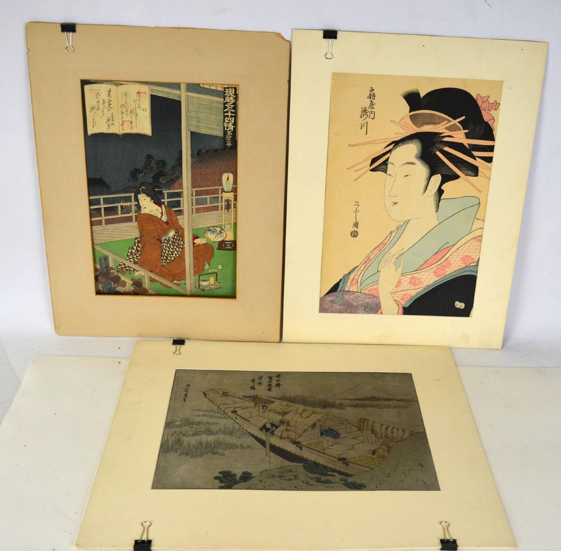 Three Japanese Wood Blocks