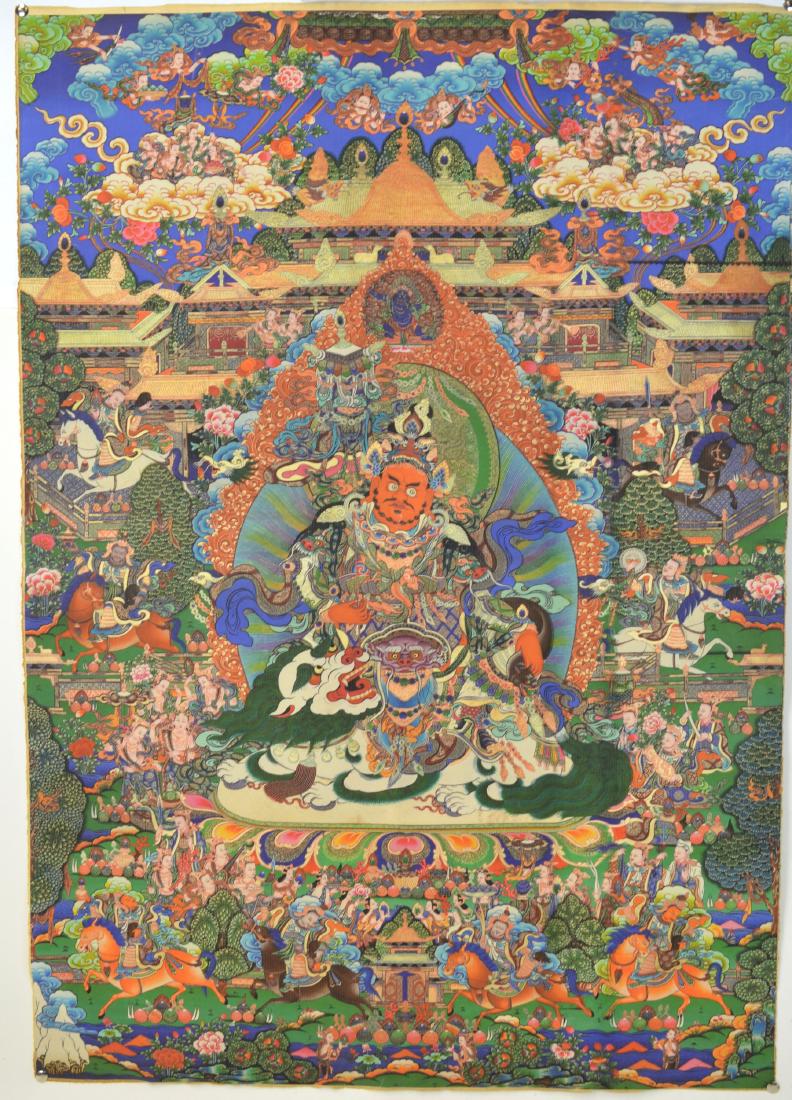 Chinese Tibetan Painted Thangka (1 of 15)
