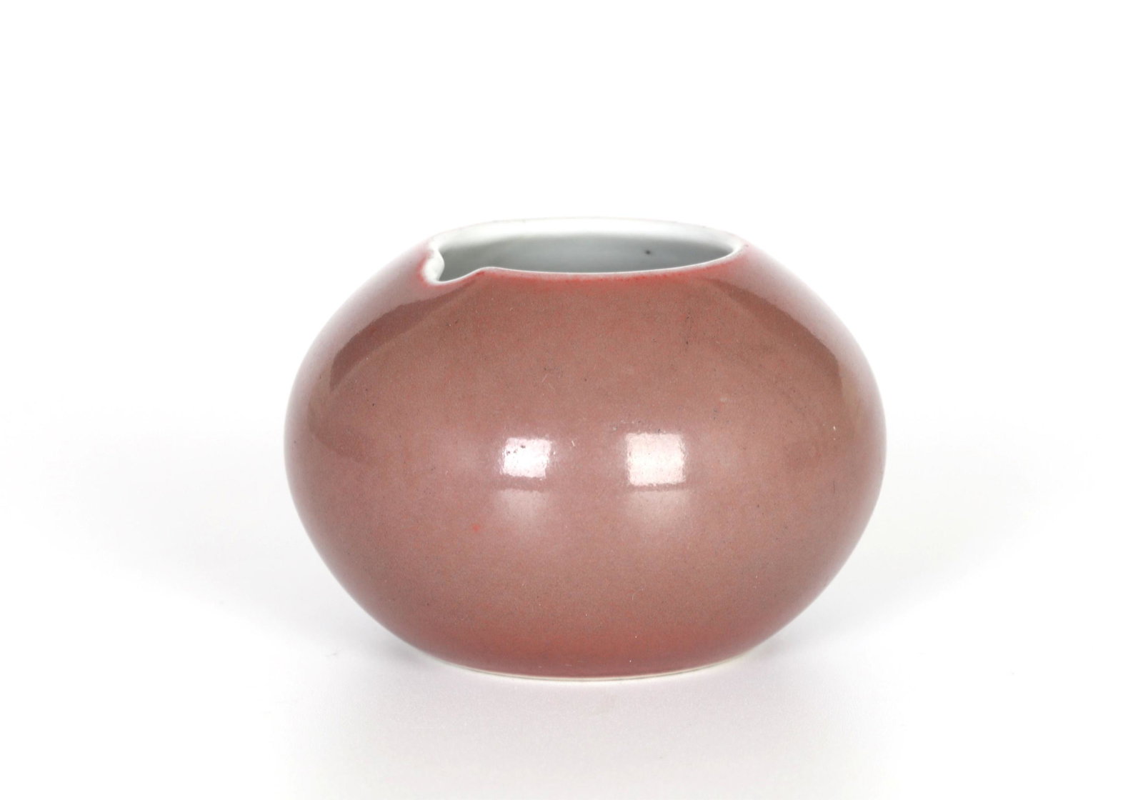 Chinese Iron Red Glazed Water Pot (1 of 6)