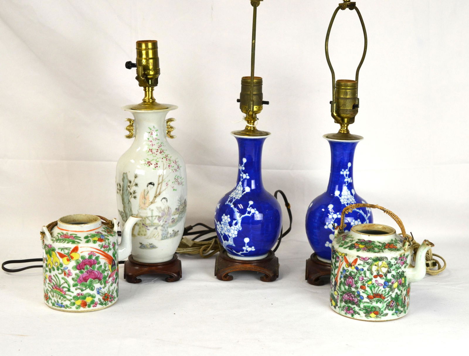 Five Pcs of Chinese Porcelain Vases & Teapots (1 of 8)