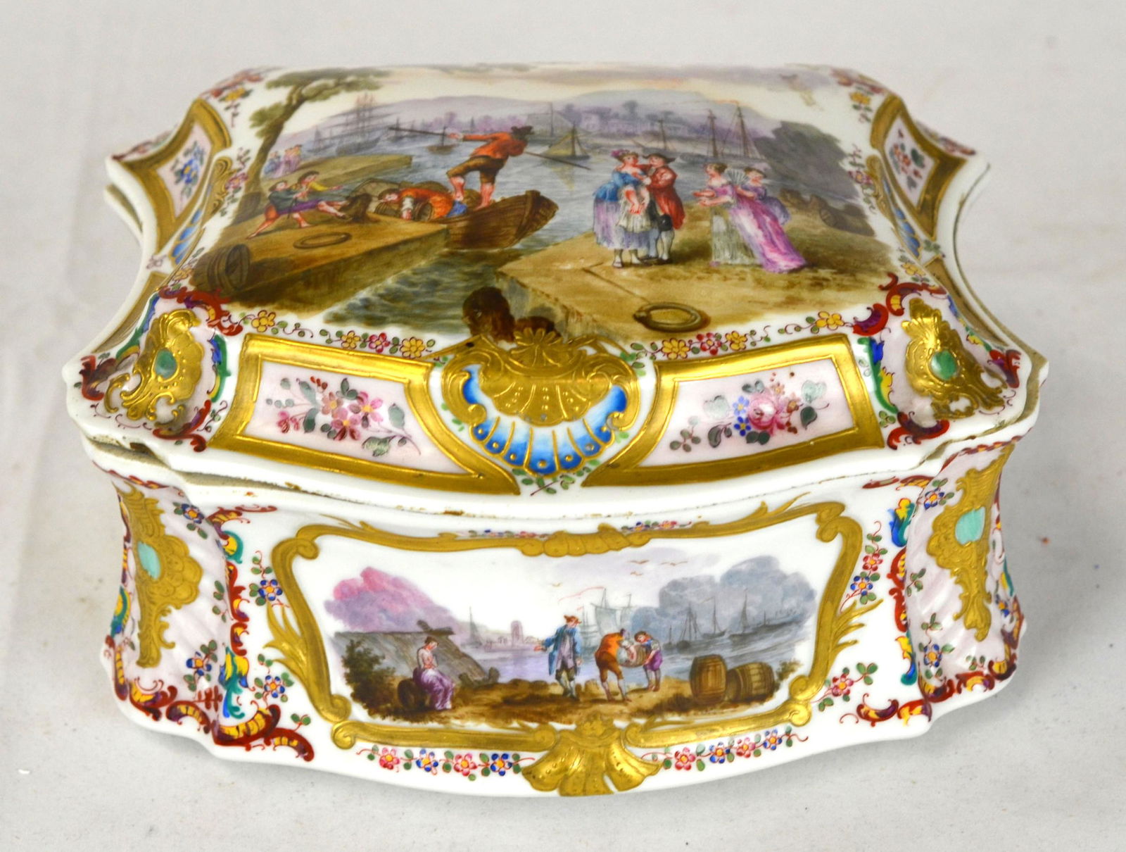 German Painted Porcelain Box (1 of 12)
