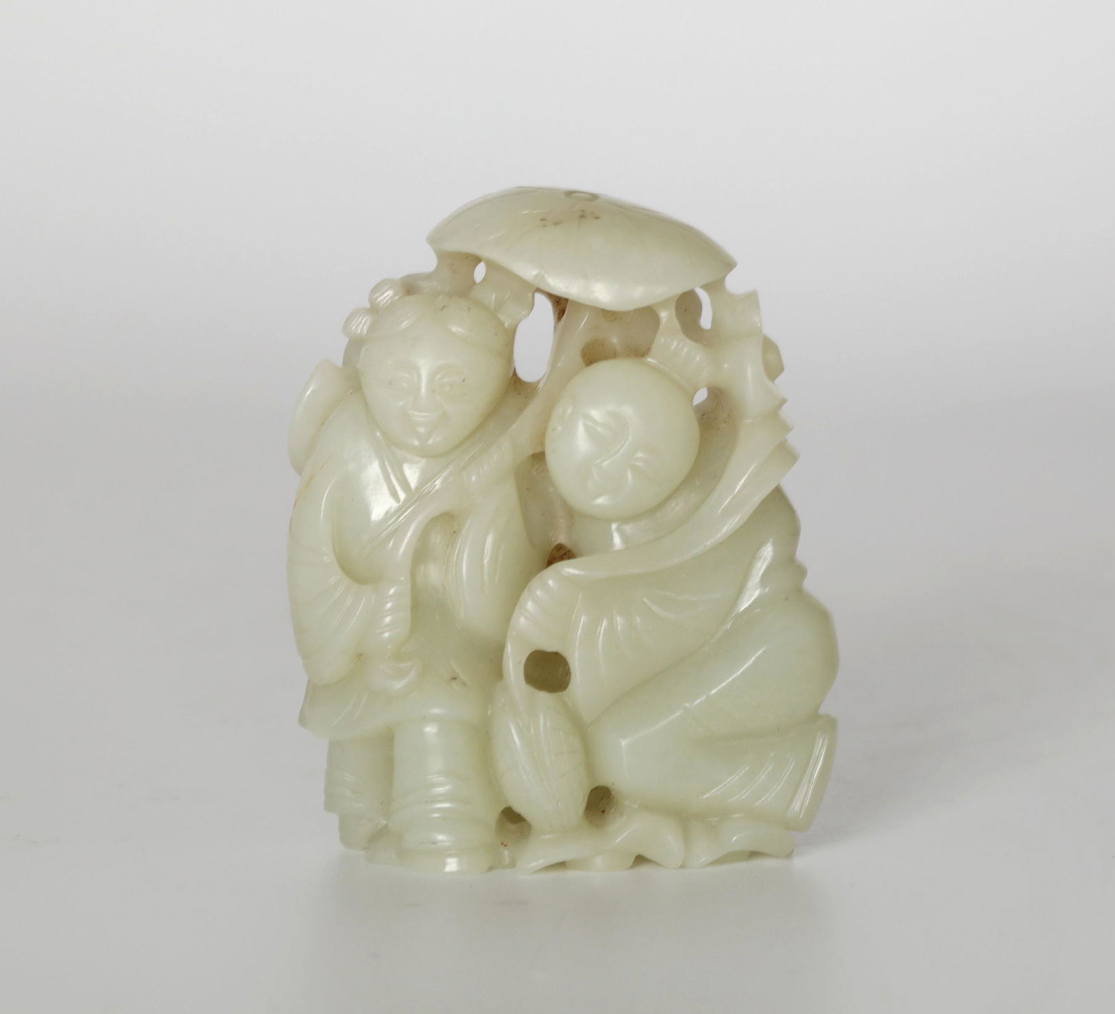Chinese Carved Double Jade Figure (1 of 5)