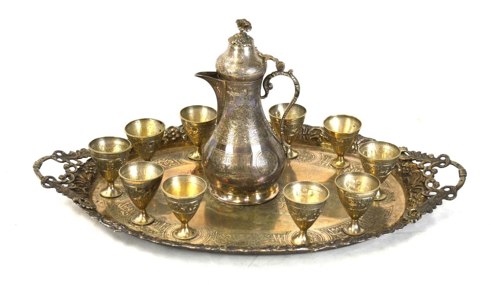 Turkish Silver Tea Set (1 of 19)