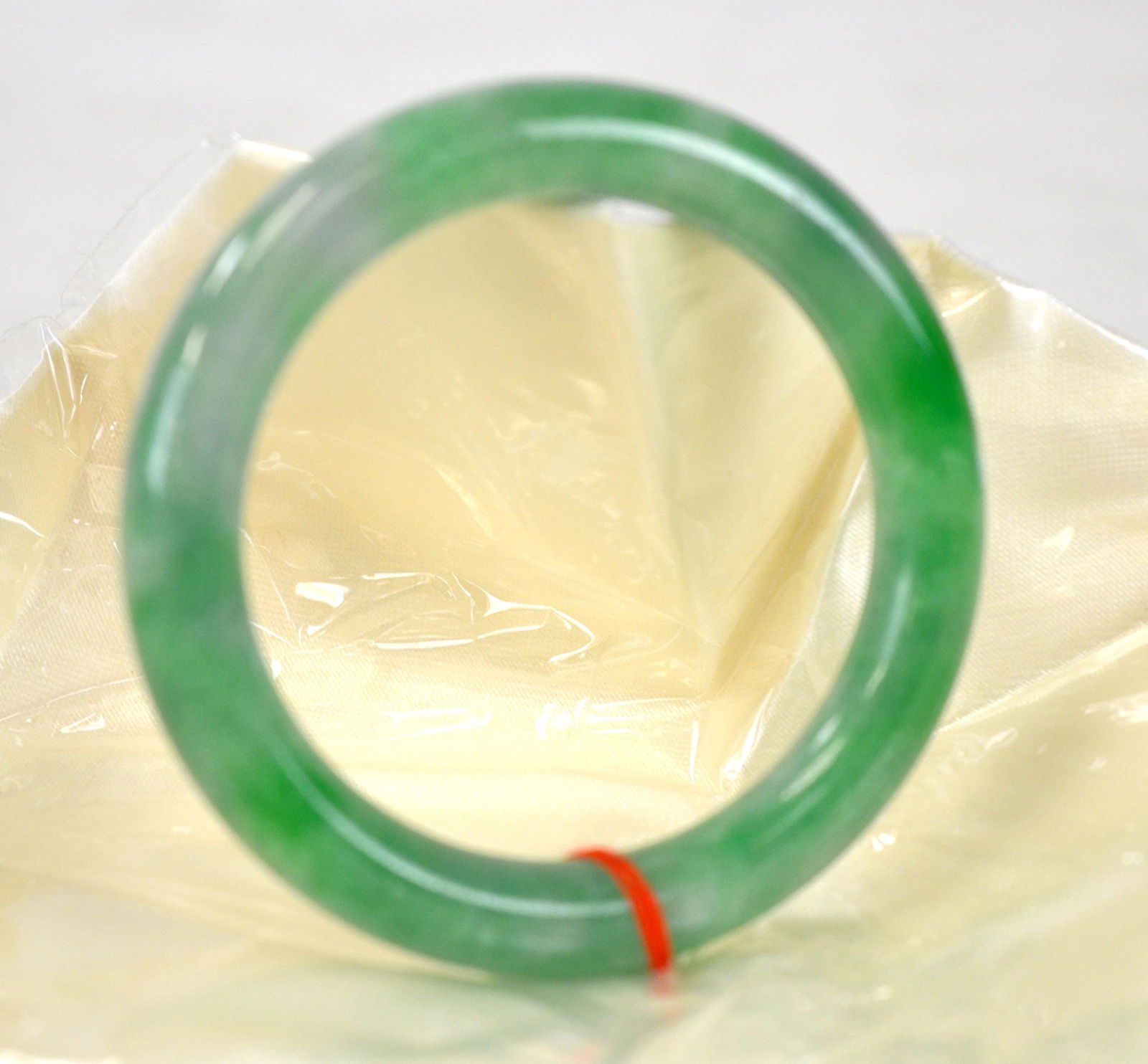 Chinese Green & Celadon Jadeite Bangle (1 of 6)