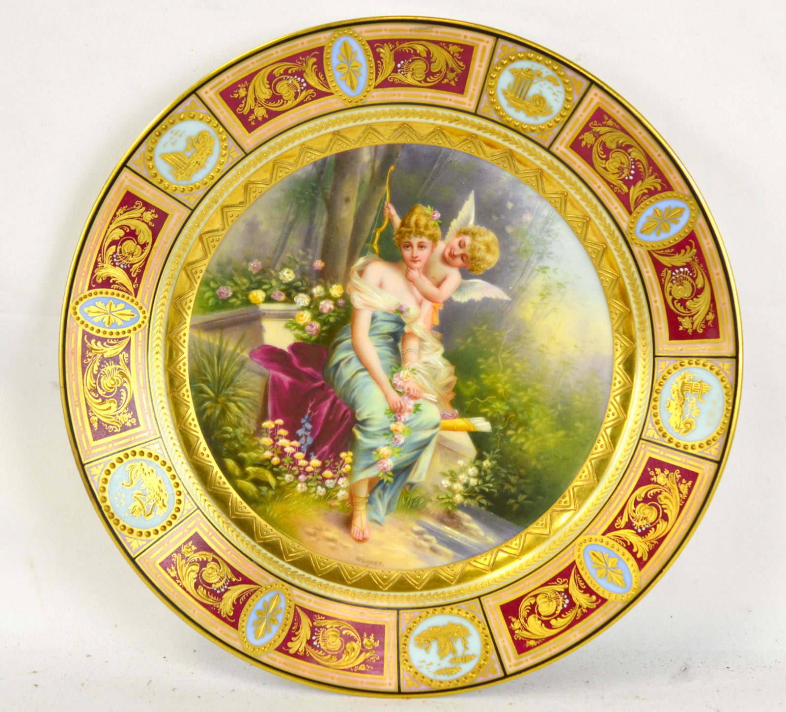 Royal Vienna Plate, Signed Wayner (1 of 9)