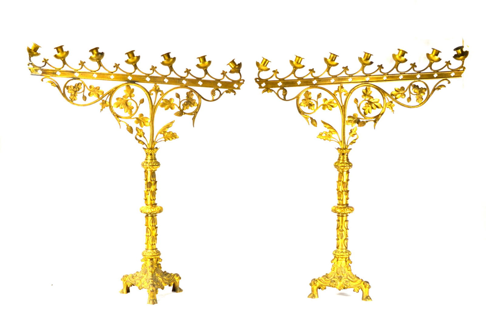 Pr Gothic Style Bronze Candelabras (1 of 10)