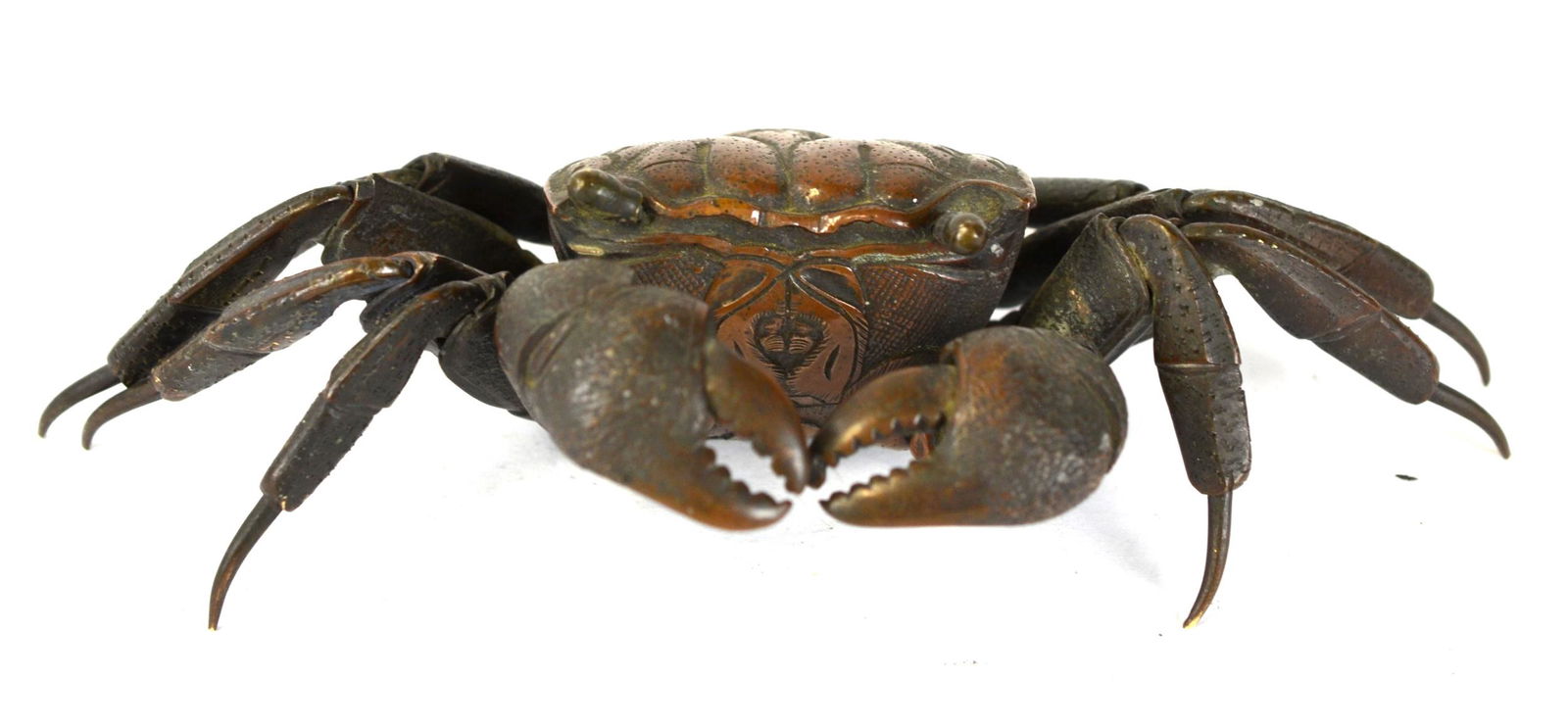 Large Japanese Bronze Articulated Crab (1 of 10)