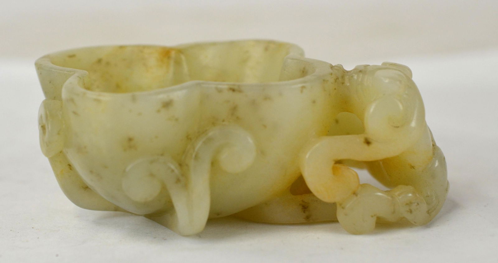 Chinese Carved Jade Brush Washer (1 of 5)
