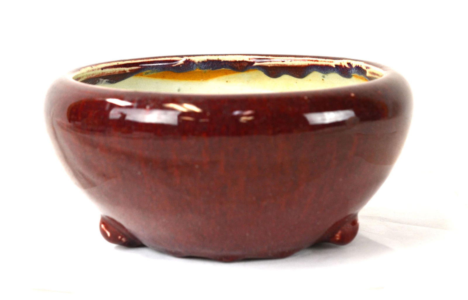 Chinese Flambe Glazed Brush Washer (1 of 8)