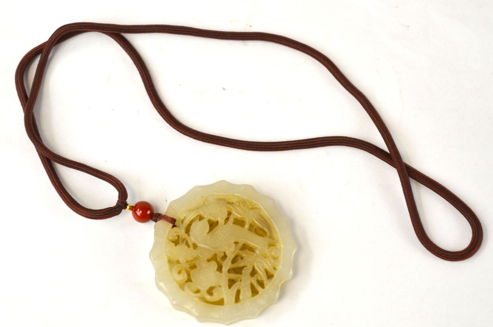 Fine Carved Chinese Jade Circular Plaque (1 of 7)