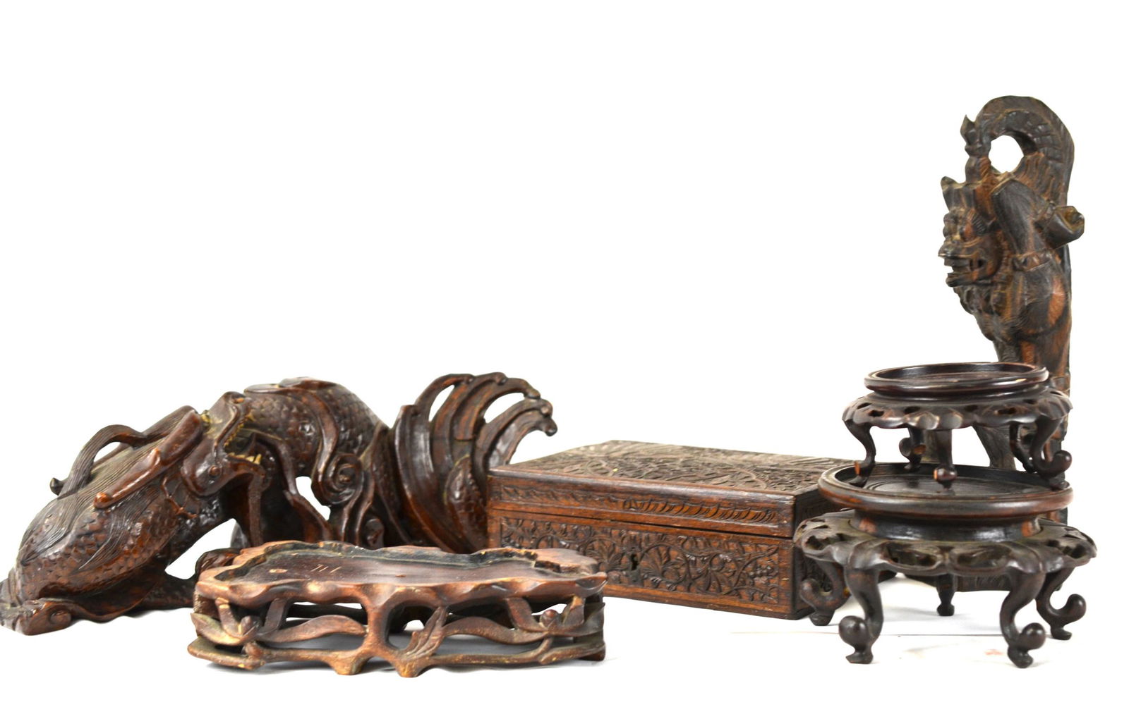 Six Pcs of Wooden Bases & Box (1 of 10)