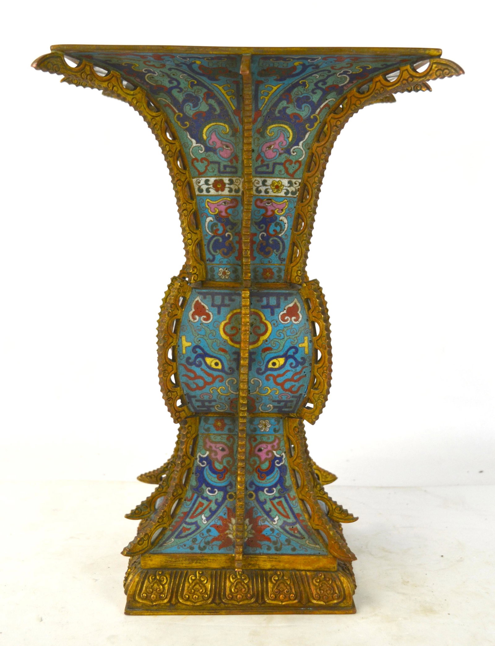 Chinese Cloisonne Beaker Vase (1 of 10)