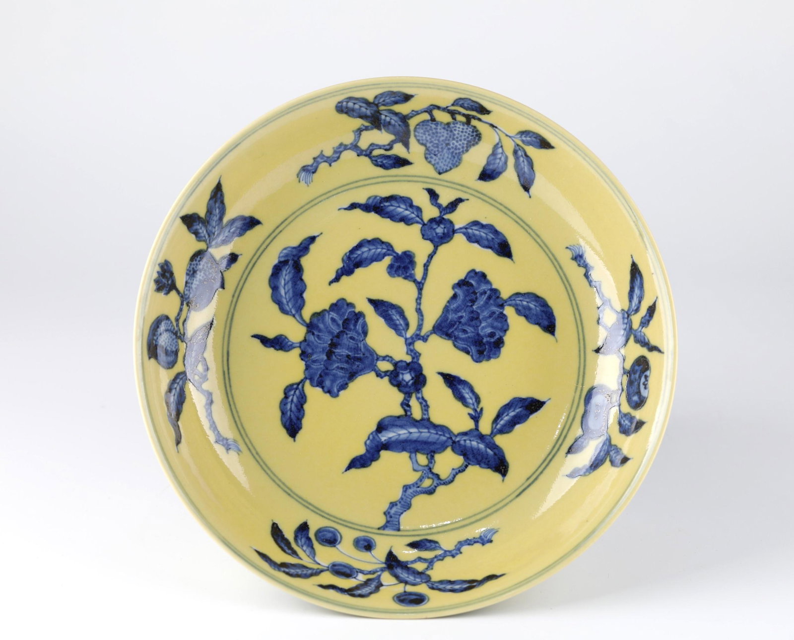 Chinese Blue & Yellow Ground Charger (1 of 8)