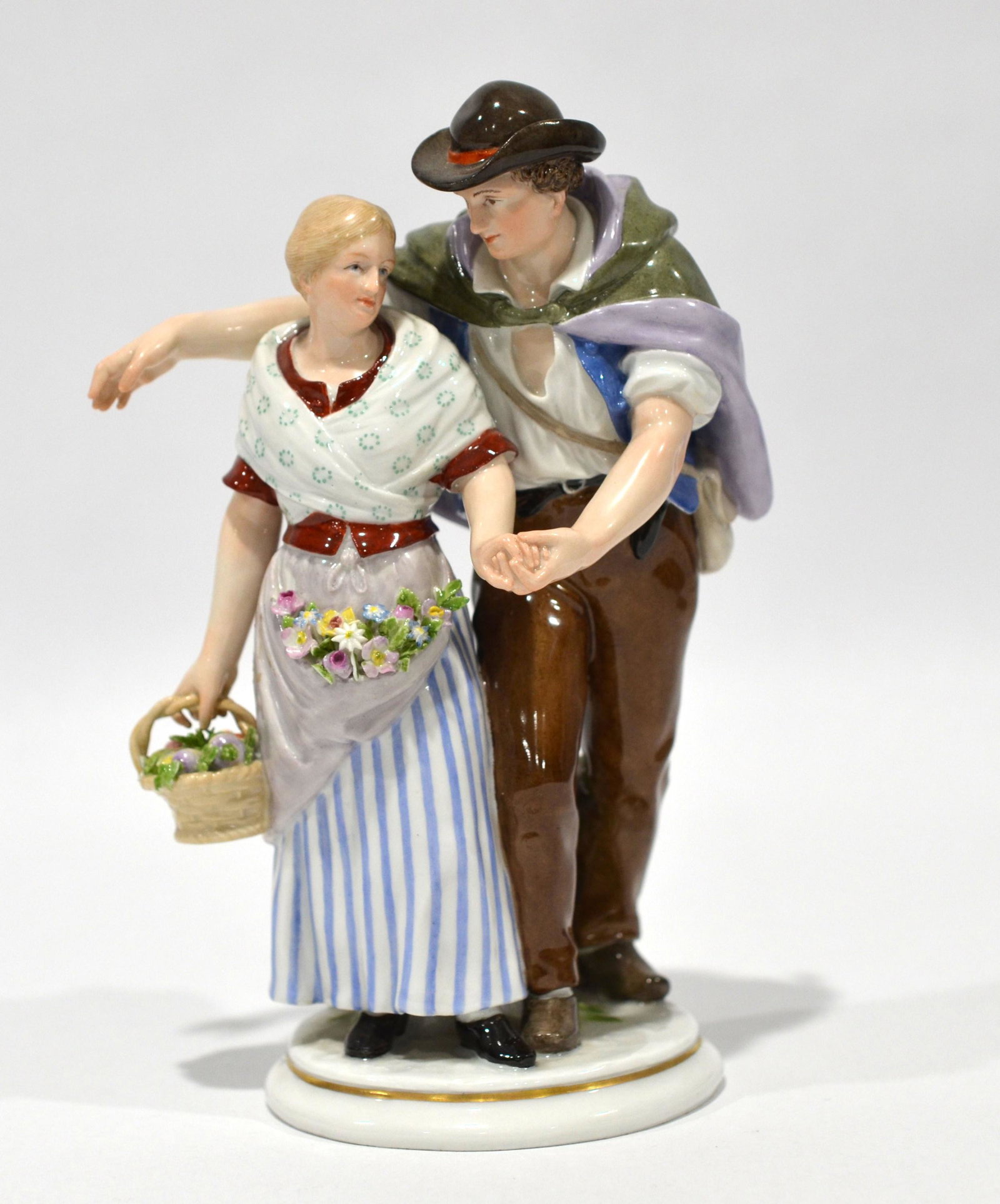 Meissen Figure Group of Couple Peasants (1 of 8)