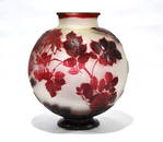 Large Galle Red Color Vase