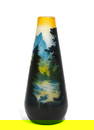Galle Four Color Scene Glass Vase