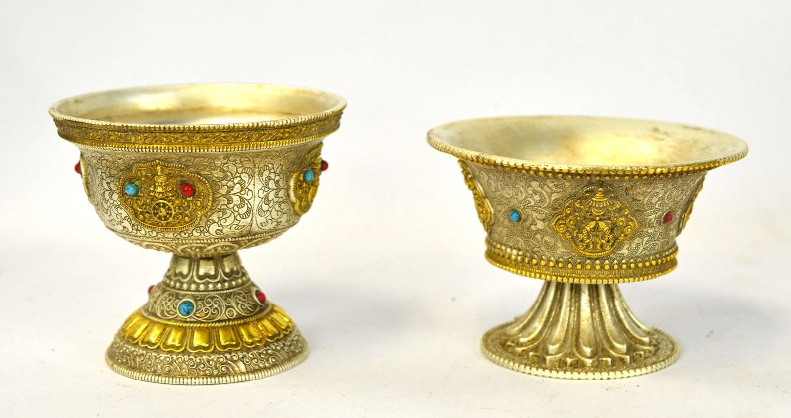 Two Tibetan Bronze Stem Cups (1 of 11)