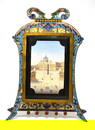 Italian Micro Mosaic Panel in Cloisonne Frame
