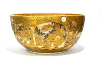 Large Japanese Satsuma Punch Bowl