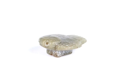 Chinese Celadon Jade Bird