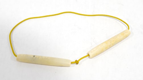 Two Chinese Jade Tube