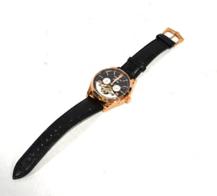Men's Watch w Leather Strip